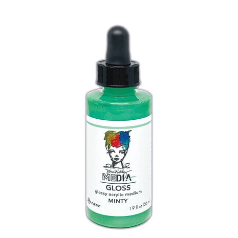 Ranger - Dina Wakley MEdia Gloss Dropper Style Minty 1.9 fl oz 