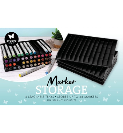 Studio Light - Storage trays 4 stackable trays, stores 48 markers