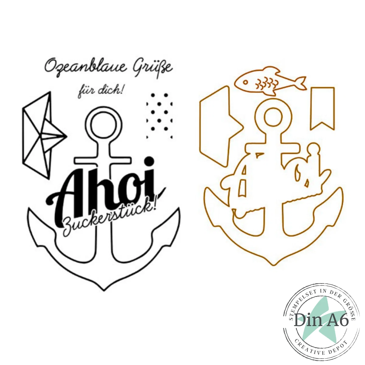 Creative Depot - Bundle - Wimpel - Ahoi