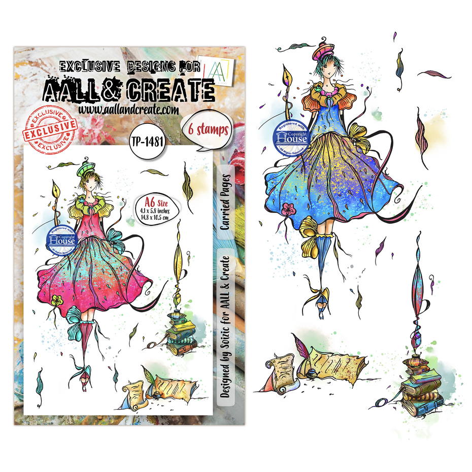 Craft Consortium - Carried Dreams A6 Stamp Sets Carried Pages by Soizic