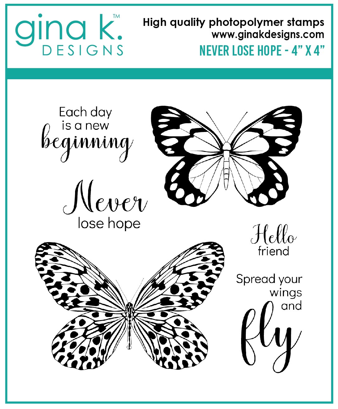 Gina K Designs - STAMPS- Never Lose Hope MINI