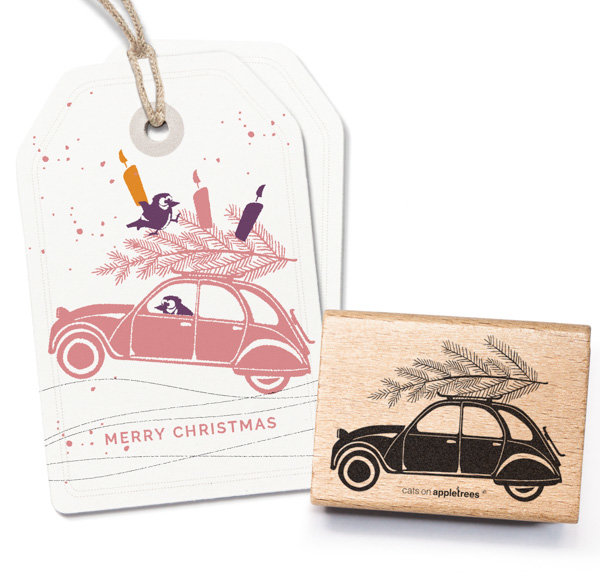 cats on appletrees - Stempel Auto 3 mit Weihnachtsbaum cats on appletrees - Stempel Auto 3 mit Weihnachtsbaum