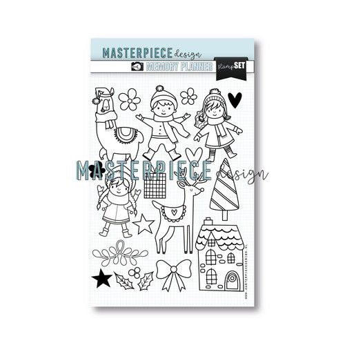 Masterpiece Clear stampset - Merry Memories 6x8 Masterpiece Clear stampset - Merry Memories 6x8