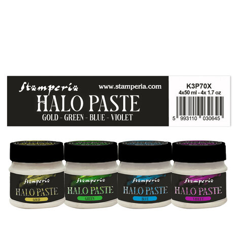 Stamperia- Songs of the Sea Halo Paste Assortiment 4x50ml