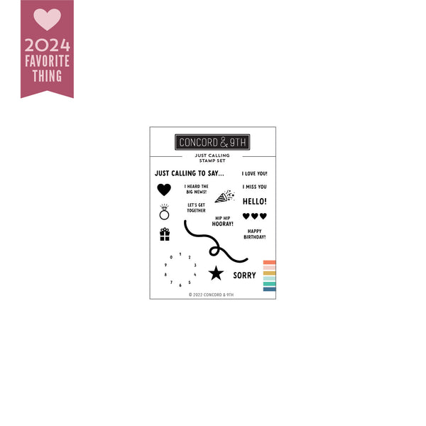 Concord & 9th -  Just Calling Stamp Set