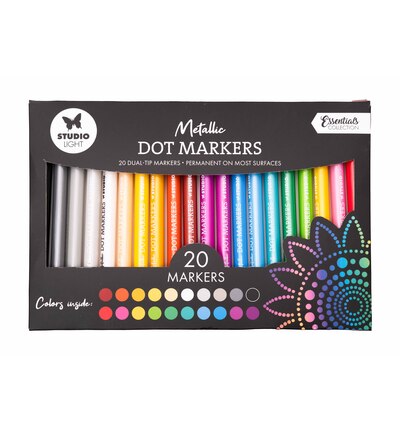 Studio Light - Metallic Consumables nr. 64 - Unicolor Dot Markers Kopie