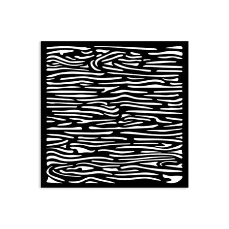 Stamperia - Silent Sea Village Thick Stencil 12x12cm Wood Pattern