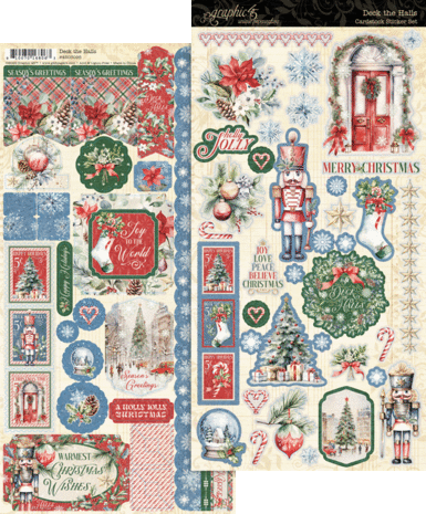 Graphic 45 - Deck the Halls Sticker Set 