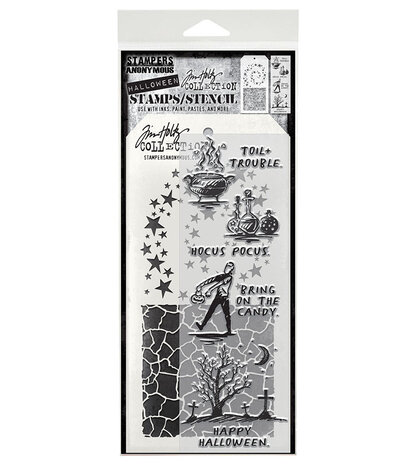 Tim Holtz - Halloween Sketch Tim Holtz Stamps/Stencil