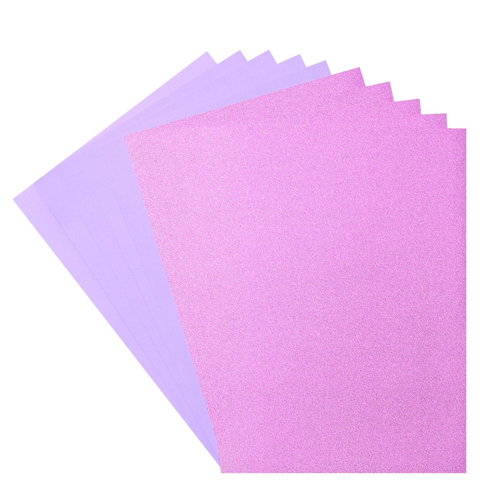 Florence • Glitter Paper and Cardstock Set 216g A4 10x Lavender/Hyacinth