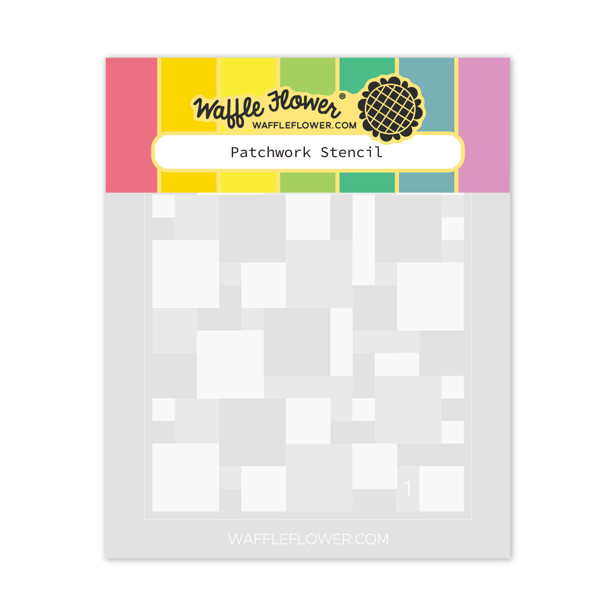 Waffle Flower - Patchwork Stencil Waffle Flower - Patchwork Stencil