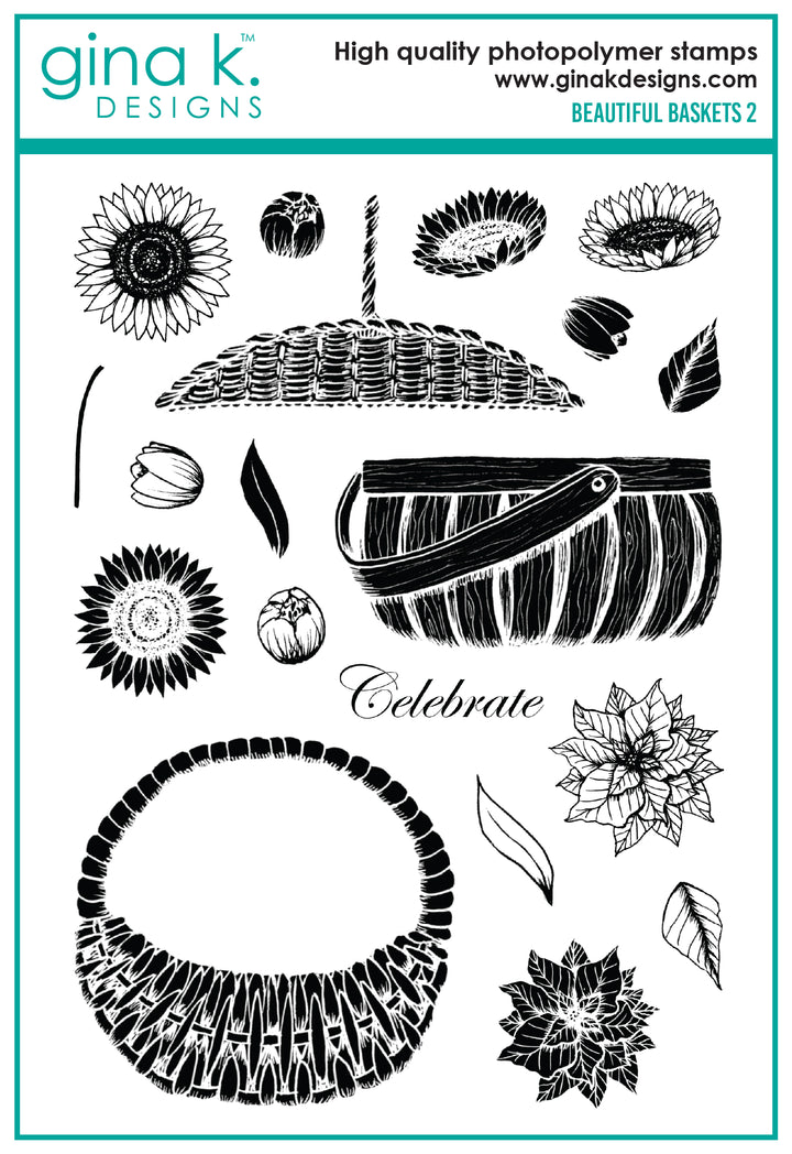 Gina K Designs - STAMPS- Beautiful Baskets 2