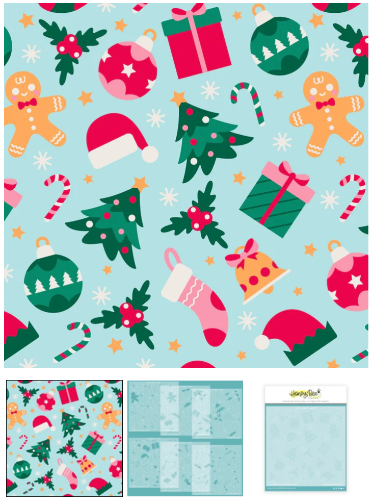 Honey Bee - Very Merry - 6"x6" Stencil Set of 6 Layering Stencils