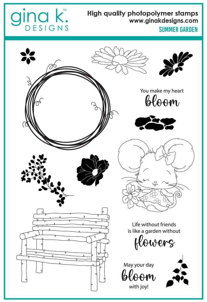 Gina K Designs - STAMPS- Summer Garden