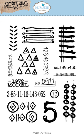 Elizabeth Craft - Hello You! Stamps Scribbles