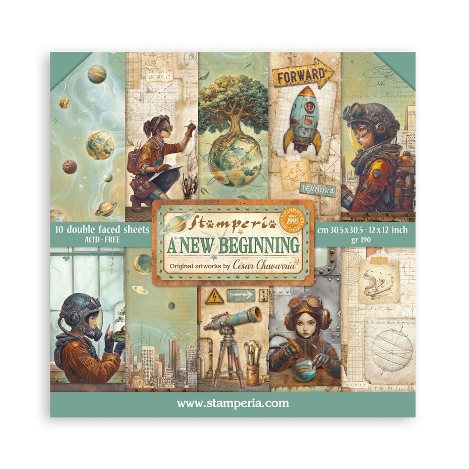 Stamperia - A New Beginning 12x12 Inch Paper Pack (Double Face)