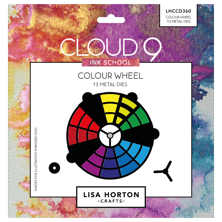 Lisa Horton Crafts - Cloud 9 Ink School Colour Wheel Dies