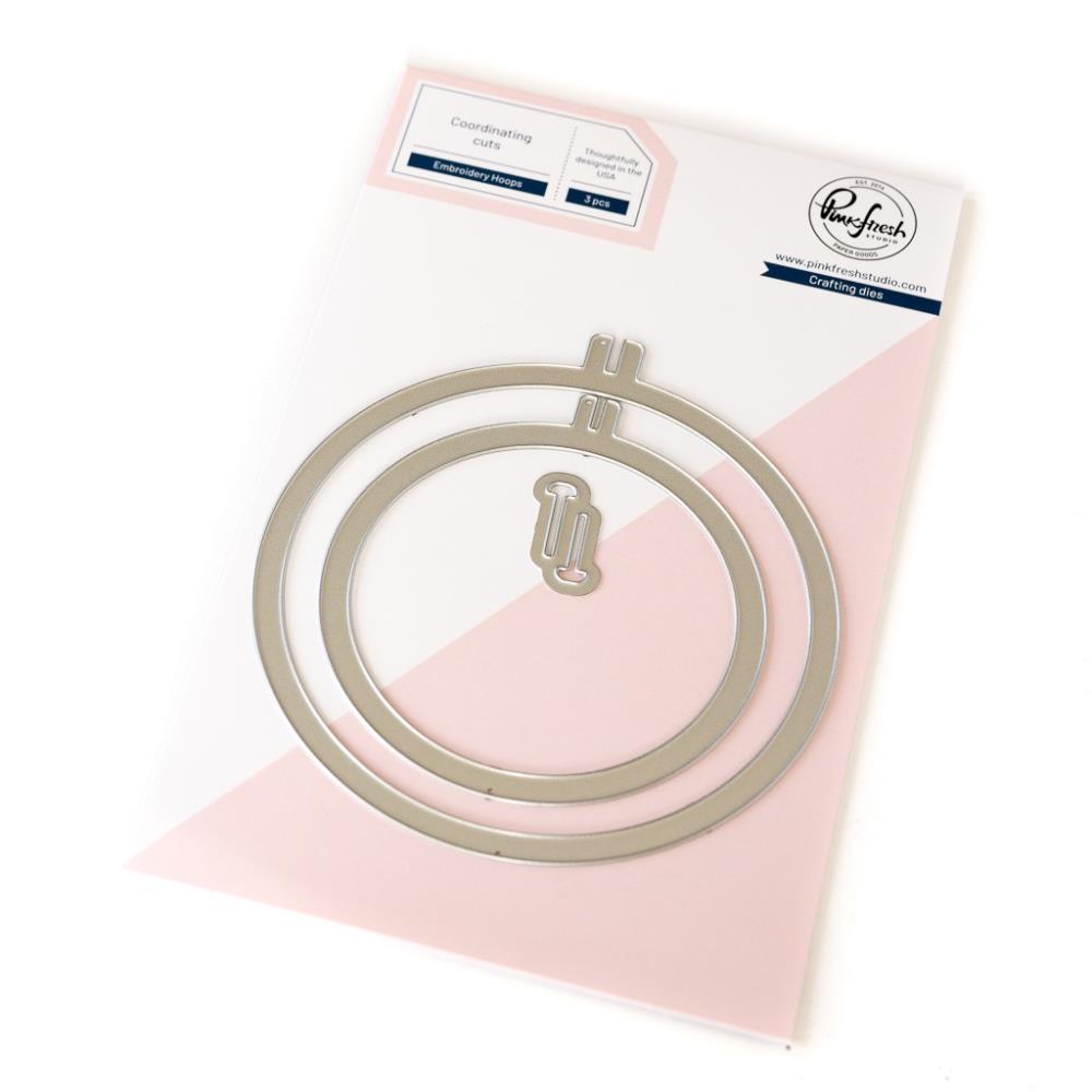 Pinkfresh Studio Die Set -  Embroidery Hoops  Pinkfresh Studio Die Set -  Embroidery Hoops