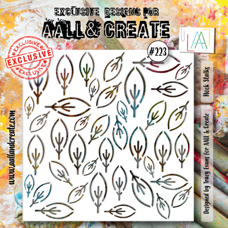 AALL & Create - Stencil 6x6 Inch Hock Stalks AALL & Create - Stencil 6x6 Inch Hock Stalks