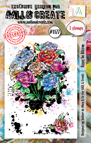 AALL and Create - Stamp Set A7 Roses In Bloom