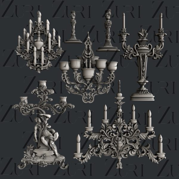 Zuri - Baroque Candelabras