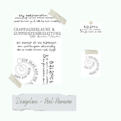 Creative Depot -   Stempelset - Designline - Pool-Pionierin 