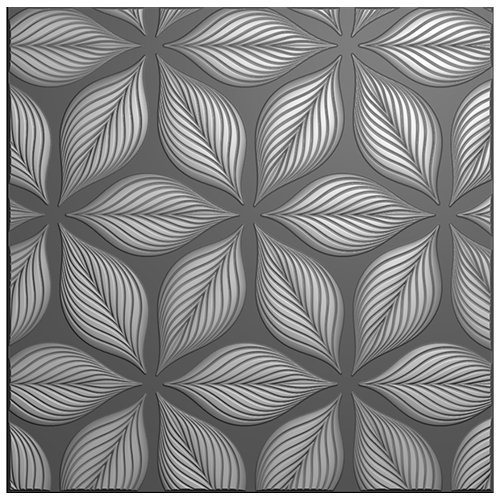  SIGNATURE WATERCOLOUR 3D EMBOSSING FOLDER - GEOMETRIC LEAVES - 090622C 