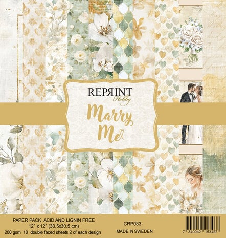 Reprint - Marry Me 12x12 Inch Paper Pack