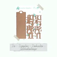 Creative Depot -  Die - Designline - Dankeschön - Geschenkanhänger 