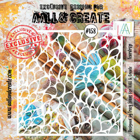 AALL & Create - Stencil 6x6 Inch Teardrop