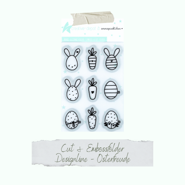 Creative Depot -  Cut & Emboss Folder - Designline - Osterfreude - 11 x 15,5 cm  Creative Depot -  Cut & Emboss Folder - Designline - Osterfreude - 11 x 15,5 cm