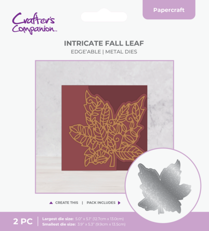 CC - Fall Decorative Motif Dies Intricate Fall Leaf 