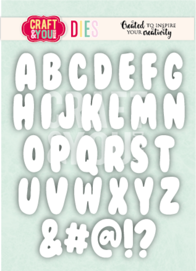 Craft & You Design - Bubble Alphabet Dies