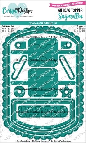 CarlijnDesign Snijmallen Giftbag Topper CarlijnDesign Snijmallen Giftbag Topper