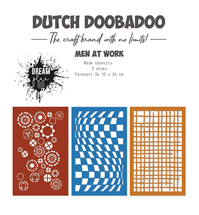Dutch Doobadoo - Stencils Men at work Dutch Doobadoo - Stencils Men at work