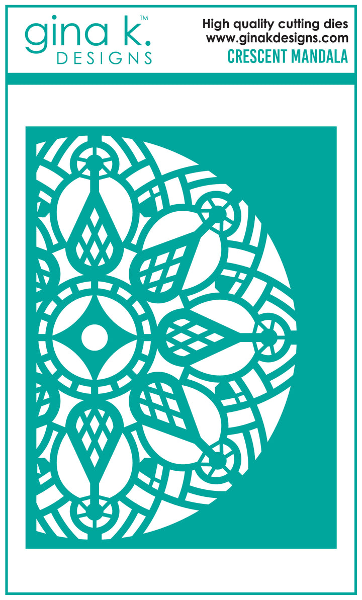 Gina K Designs - DIE- Crescent Mandala Die Plate