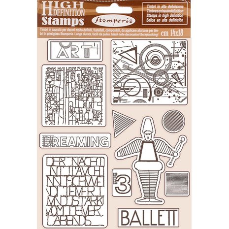 stamperia-natural-rubber-stamp-bauhaus-ballet-wtkc
