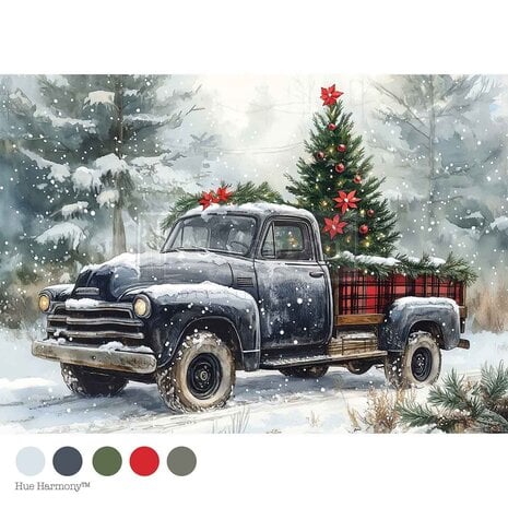 Re-Design - Country Pines Delivery A4 Decoupage Fiber