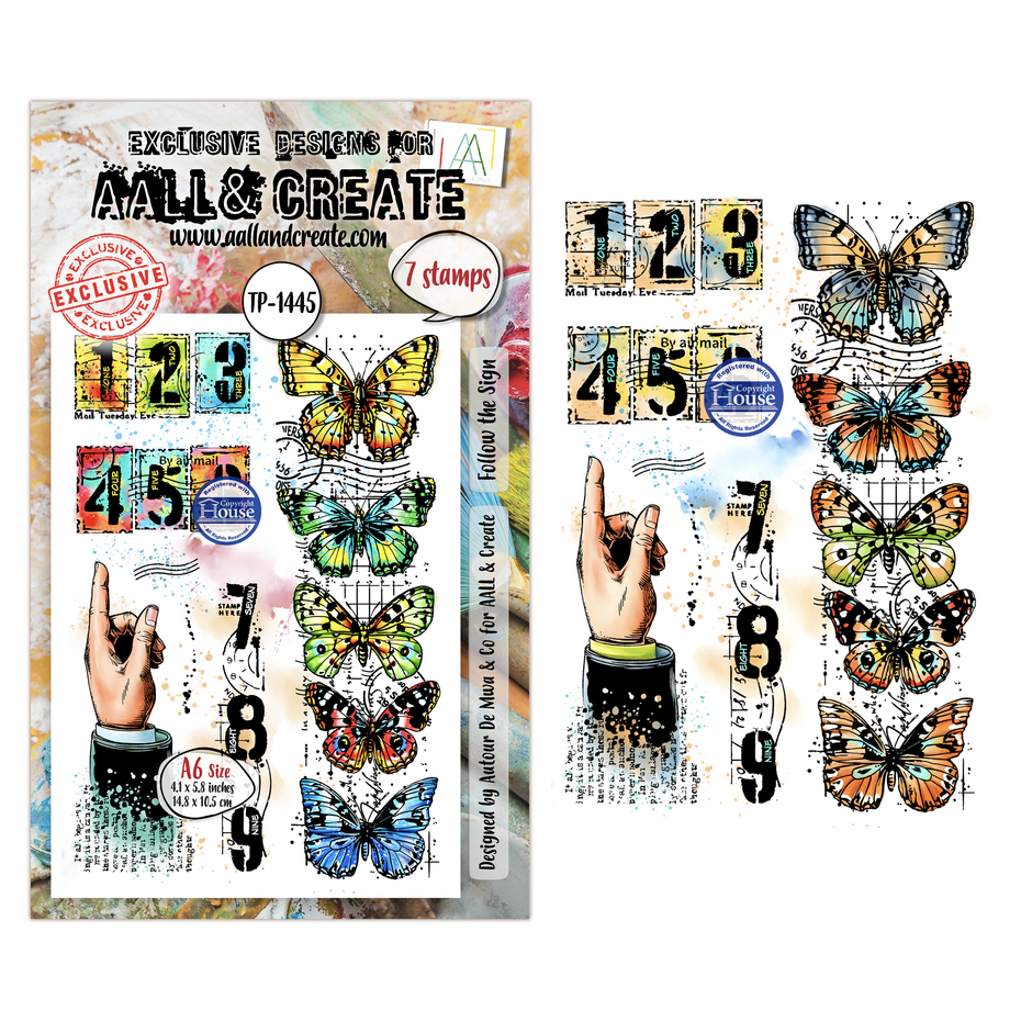 AALL & Create - Dispatch Transit A6 Stamp Sets Follow the Sign by Autour De Mwa & Co