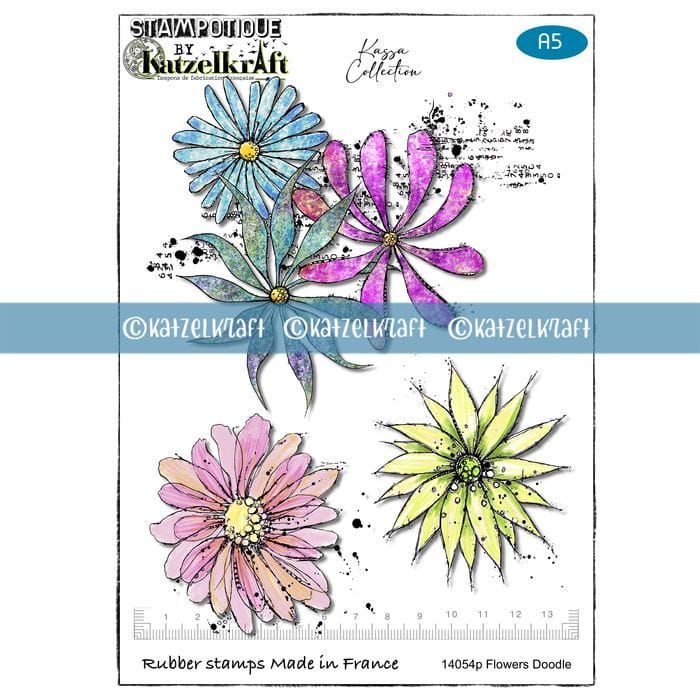 Stampotique by Katzelkraft – Flowers doodle by Kassa Stampotique by Katzelkraft – Flowers doodle by Kassa