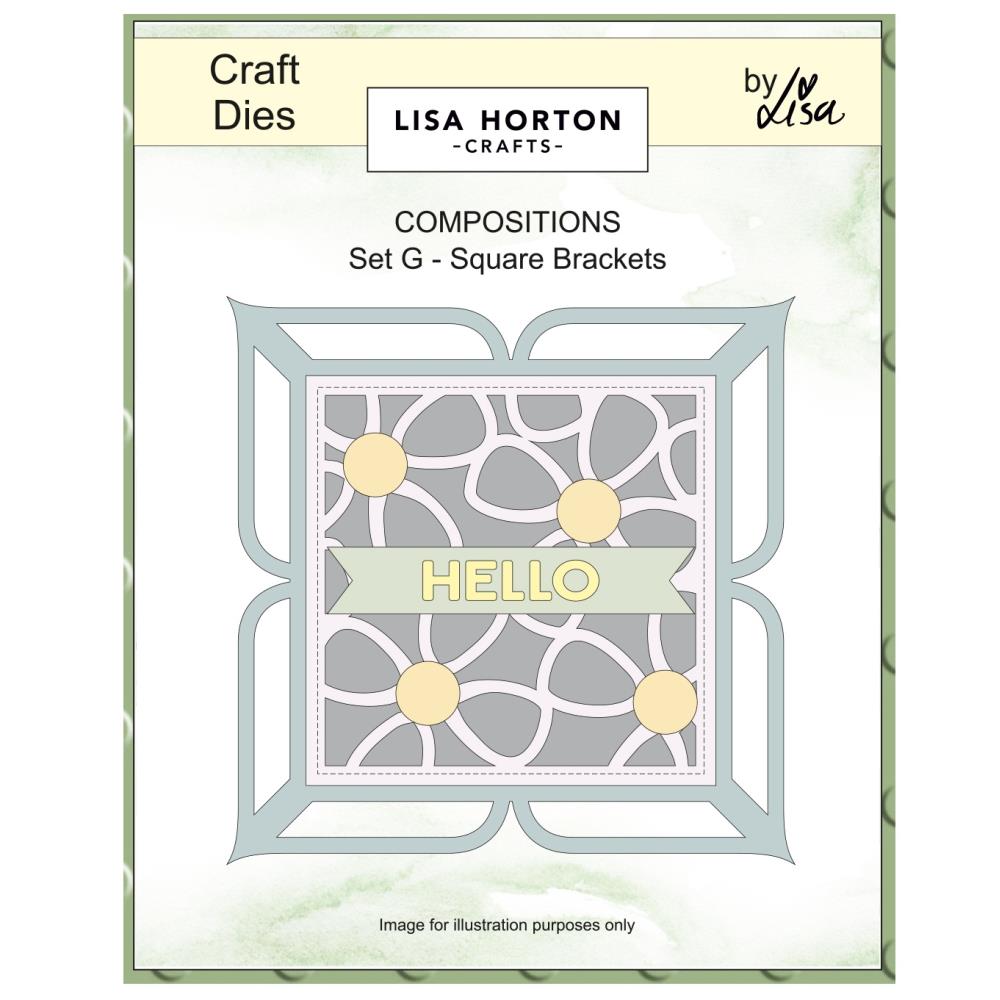 Lisa Horton Crafts Composition Layout Dies -  Square Brackets 