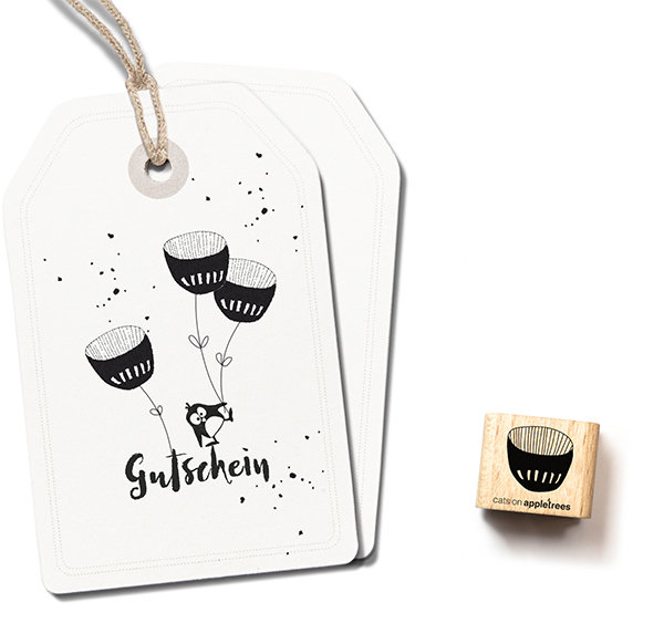 Cat on Appletrees - Ministempel Blüte 10