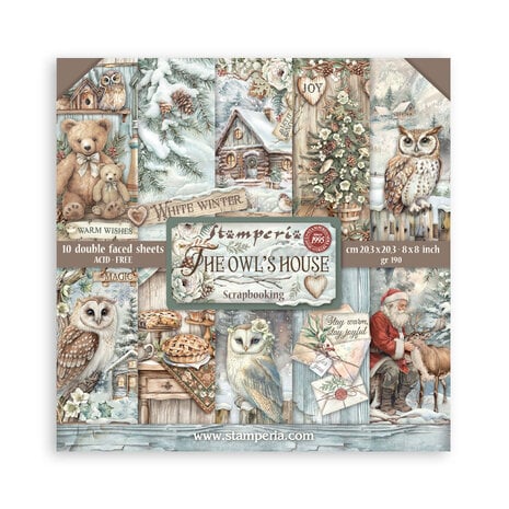 Stamperia - The Owl's House 8x8 Inch Paper Pack 