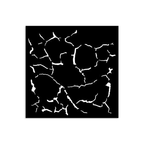 Stamperia -Silent Sea Village Thick Stencil 12x12cm Crackle Pattern