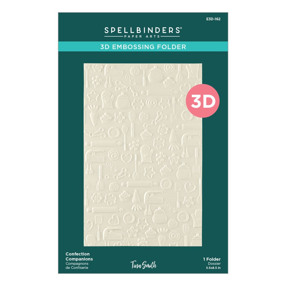 Spellbinders - Make It & Bake It 3D Embossing Folder Confection Companions