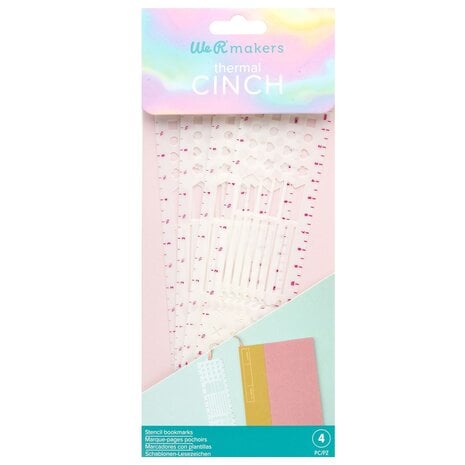 We R  Thermal Cinch Bookmarks Stencils (4pcs)