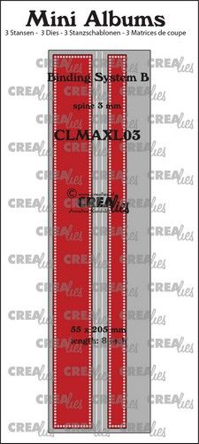 Crealies die Mini-Alben, Bindungssystem B (Rücken: 3 mm), Punkte