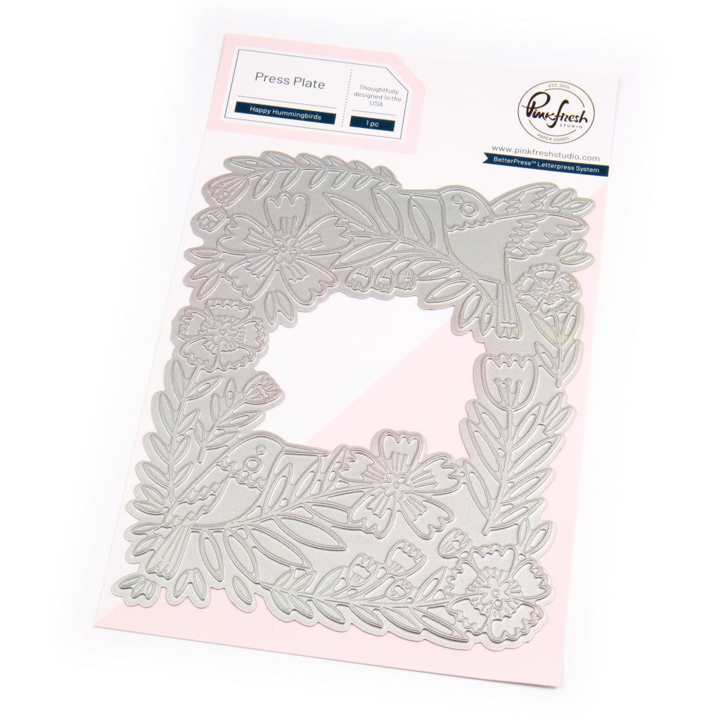 Pinkfresh -  Happy Hummingbirds press plate Pinkfresh -  Happy Hummingbirds press plate