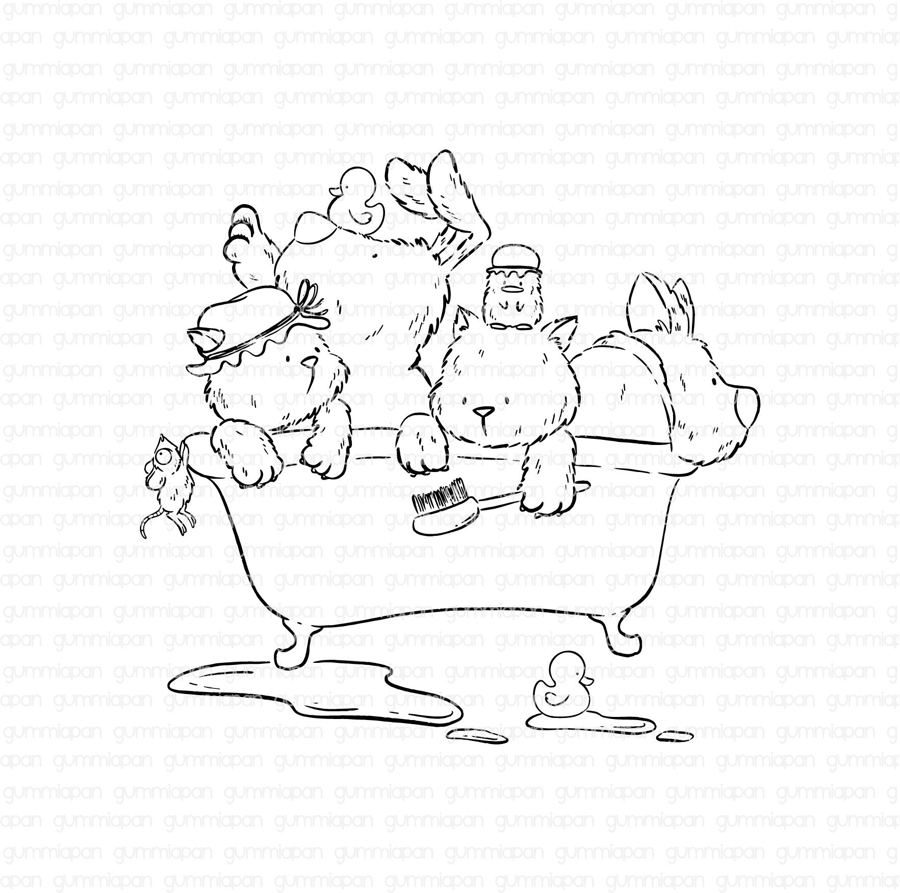 Gummiapan - Bath Fun Gummiapan - Bath Fun