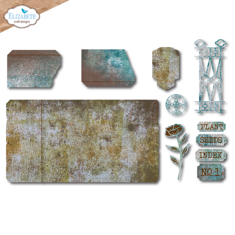 Elizabeth Craft Designs -  In the Garden Die Plant Index Folder  Elizabeth Craft Designs -  In the Garden Die Plant Index Folder